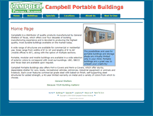 Tablet Screenshot of campbellportablebuildings.com